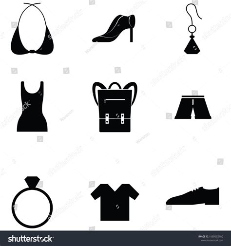 Fashion Icon Set Stock Vector Royalty Free 1095092180 Shutterstock
