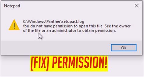 Windows Cannot Access You Do Not Have Permission Pnapoints