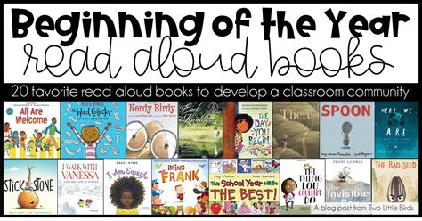 20 Favorite Back To School Read Aloud Books Two Little Birds Teaching