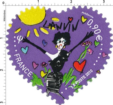 Utilisez des timbres pour envoyer lettres, cartes et autres documents légers. Timbre : 2010 LANVIN | WikiTimbres