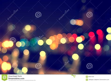Abstract Texture Bokeh City Lights In The Background Stock Photo