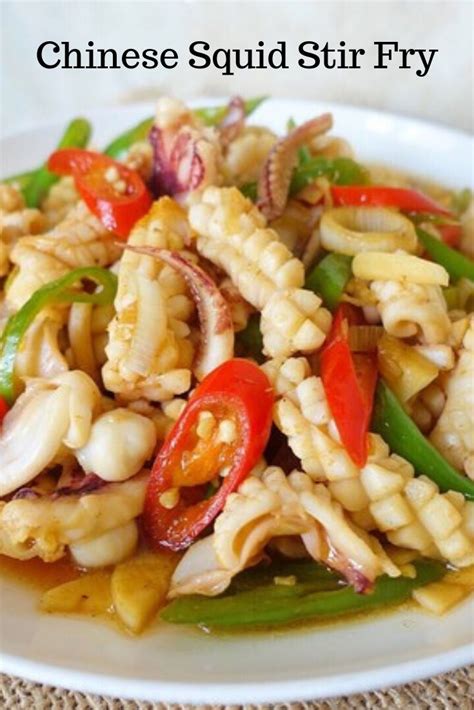 The word 'haram' is the opposite; Chinese style squid stir-fry is a delicious and healthy ...