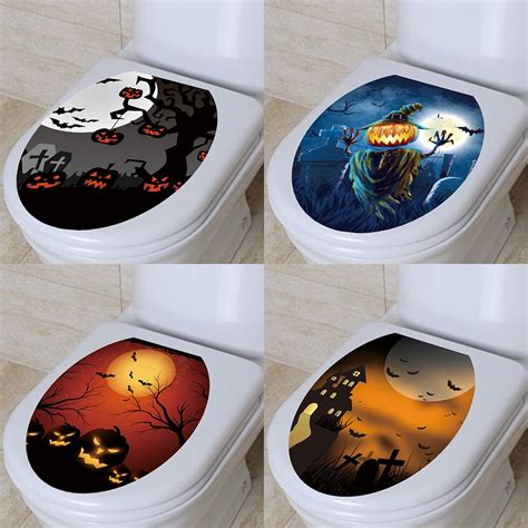 Buy Funny Toilet Sticker Wc Sticker Halloween Decor