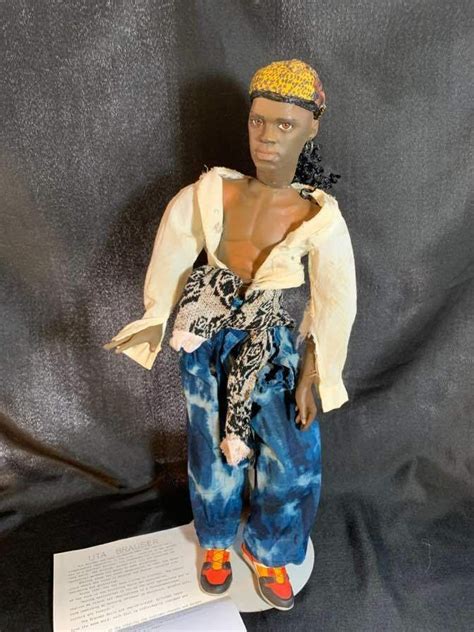 Artist Porcelain Doll By Uta Brauser African American Male Clay Hand Painted EBay