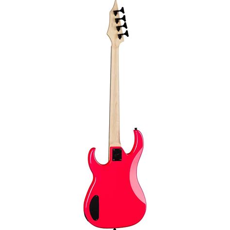 Dean Custom Zone 4 String Bass Guitar Fluorescent Pink Guitar Center