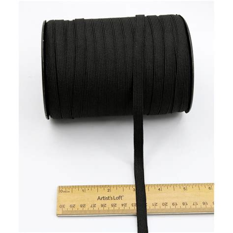 Black Braided Elastic 3/8 Inch Wide - Sold in 24 yard Pieces. | Apparel