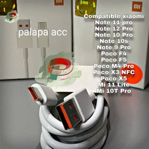 Jual Original Kabel Cable Data Xiaomi Type C Super Fast Charging Turbo