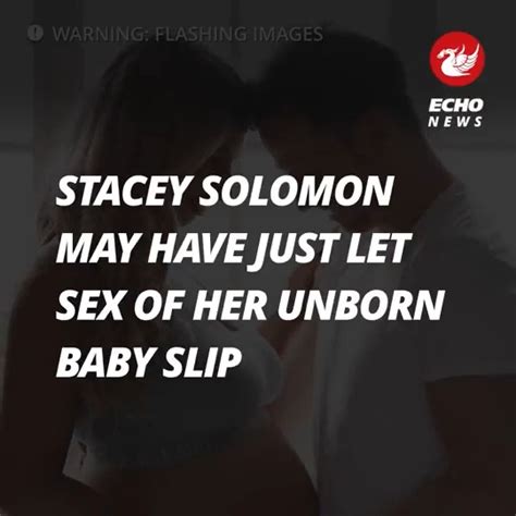 Liverpool Echo On Twitter Stacey Solomon May Have Just Let Sex Of Her