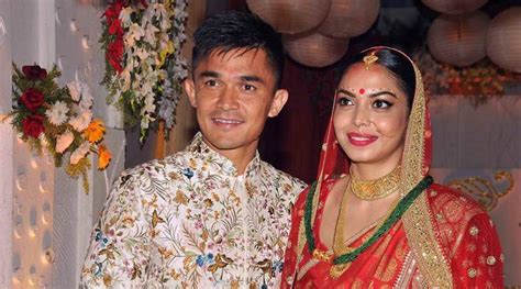 Sunil Chhetri Weds Long Time Girlfriend Sonam Bhattacharya The Indian