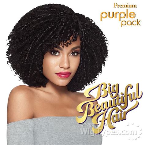 Outre Purple Pack Human Hair Blend Weaving Spirally