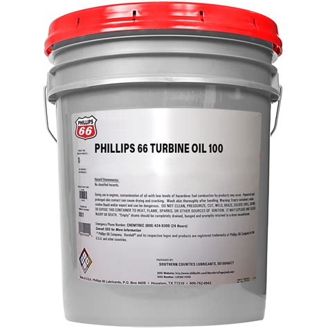 Phillips 66 Turbin Oil 100 Scl
