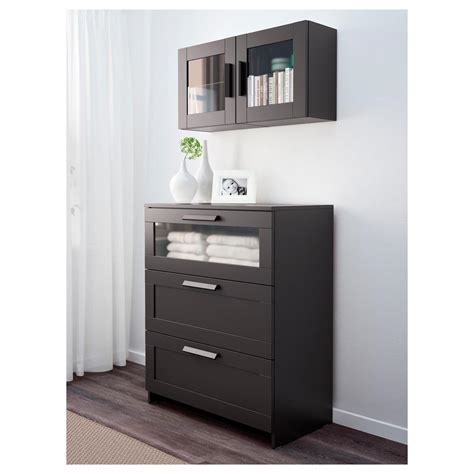 Corner cabinets linen cabinets medicine cabinets over the toilet etageres wall cabinets 1 2 3 4 5 6 less than 20 20 to 29 30 to 39 free standing wall mount <span><span. BRIMNES Wall cabinet with glass door - black (903.006.50 ...