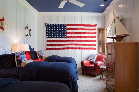 See more ideas about patriotic bedroom, bedroom, bedroom design. All American: Red, White, and Blue Decor