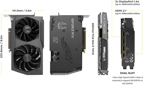 Zotac Geforce Rtx 3070 Twin Edge Oc 8gb Gddr6x Ampere Graphics Card