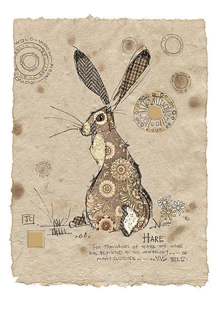 Brown Hare By Jane Crowther Design For Bug Art Greeting Cards