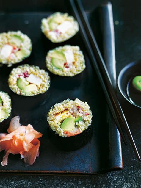 Quinoa Sushi With Chilli Tofu And Avocado Donna Hay