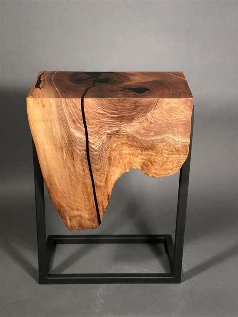 Live Edge Resin "Waterfall" Side Tables SOLD
