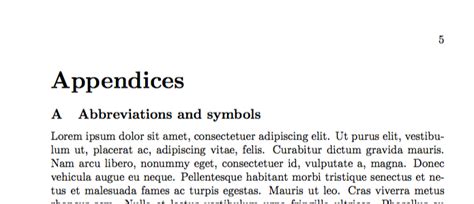 This is the title to the first chapter. table of contents - Tricky appendices: Issues with header or ToC. Ranking the appendices as ...