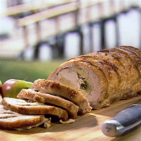 Awesome, and made mine with apples i peeled, cored and sliced and stewed on the stove for 30 minutes, then drained and placed in batter and baked. Apple Stuffed Pork Loin Roast By Paula Deen | Pork loin ...