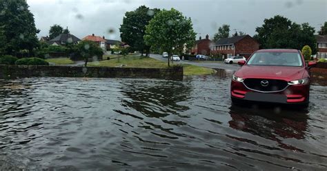 Heavy Rain Causes Flash Flooding Across Wrexham