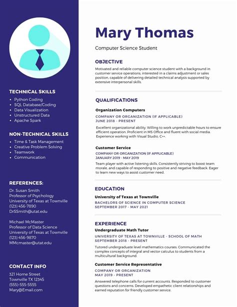 These free resume templates work best for creatives who want to be noticed. College Student Resume Examples and Templates | MyPath