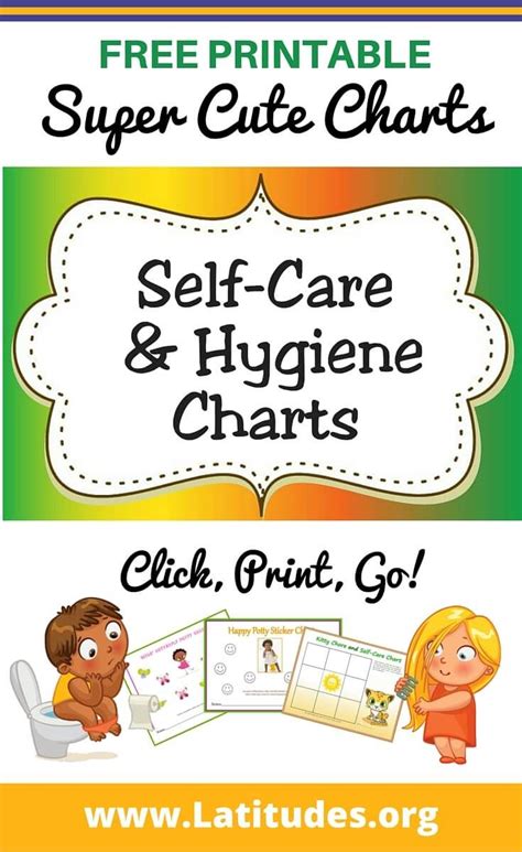 Printable Self Care And Hygiene Charts Hygiene Activities Kids Hygiene