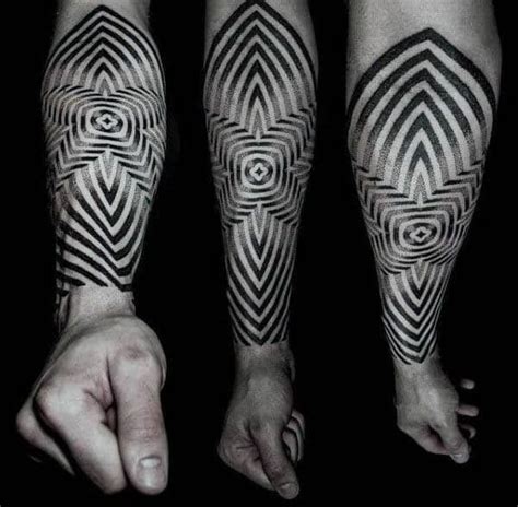 100 Optical Illusion Tattoos For Men Eye Deceiving Designs Unique