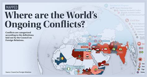 Mapped Where Are The Worlds Ongoing Conflicts Today