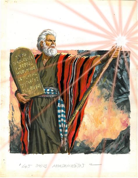Moisés Moses En Los Diez Mandamientos The Ten Commandments Por
