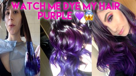 how to dye my hair purple at home grizzbye