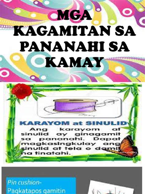 Check spelling or type a new query. MGA Kagamitan Sa Pananahi Sa Kamay