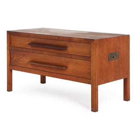 This 12th scale chest of drawers can be varnished for a traditional look or painted using pastel colours to give it a 'shabby chic' appearance. Low Chest of Drawers by Edward Wormley | Mid century wood ...