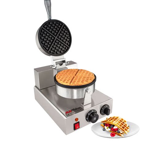 Belgian Waffle Maker Cone Maker And Waffle Iron Round Shape Thin