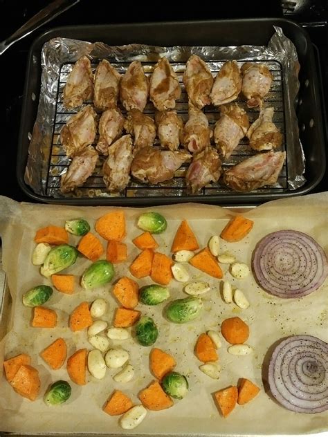 If you thought the only way to achieve perfectly crispy chicken wings was by frying them, i'm happy to tell you that our editors at. Costco Roasted Organic Chicken Wings & Vegetables | The Ezekiel Diet Files