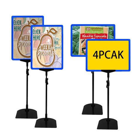 Buy Floor Sign Stand Display Sign Holder Stand Adjustable Pedestal