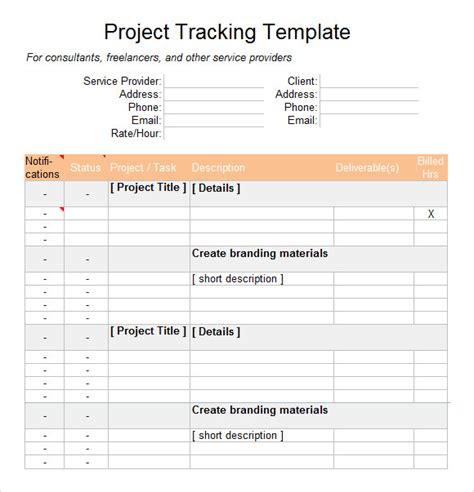 Excel Tracking Template 7 Free Download For Excel