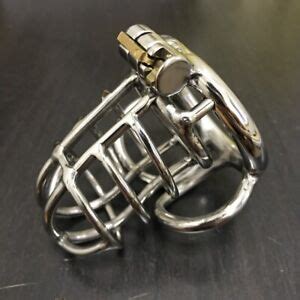 Stainless Steel Male Chastity Cage Device Standard Men S Metal Locking