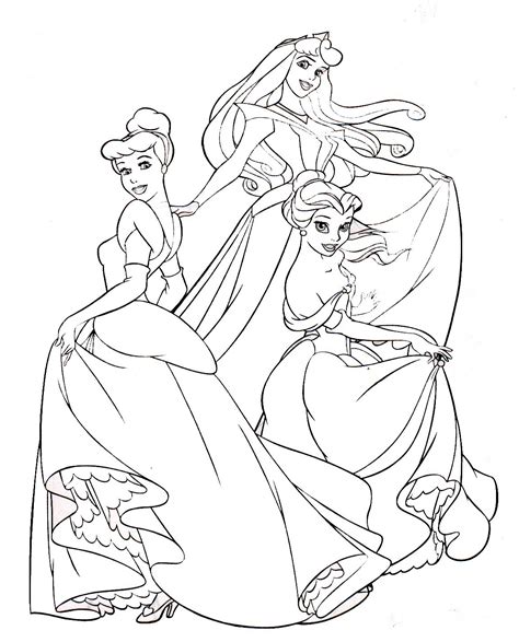 Dibujos De Princesas Disney Para Colorear E Imprimir Gratis 08F