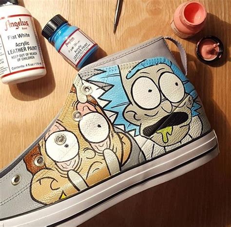 Comment Below Your Thoughts On These Rick And Morty Converse Leather
