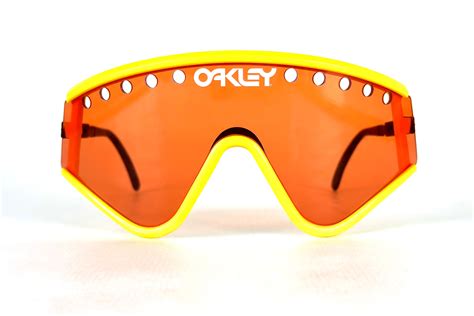 vintage 1988 oakley factory pilot eyeshade sunglasses full set including vented orange and gray