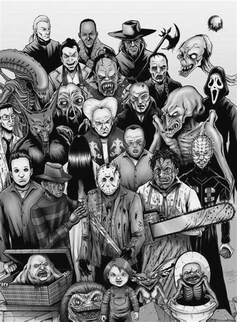 All The Scary Guys Horror Movie Art Horror Icons Horror Movie Icons