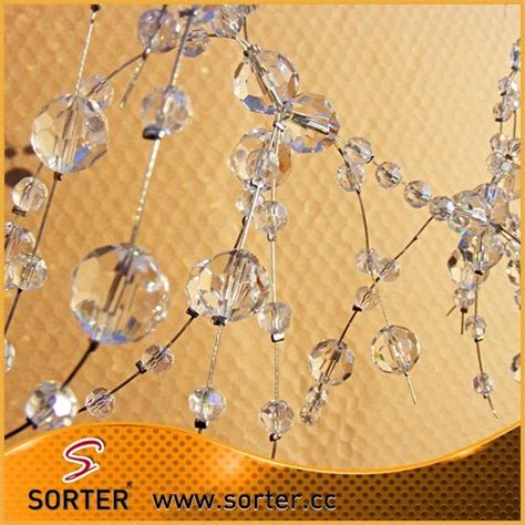 2014 Fashionable Clear Plastic Beaded Garland For Wedding Decoration