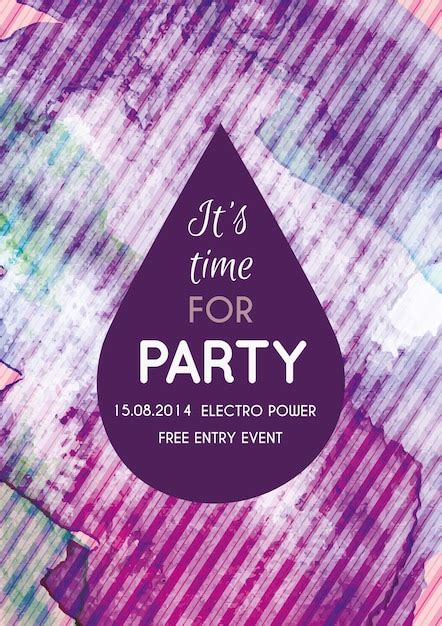 Party Invitation Card Vectors And Illustrations For Free Download Freepik