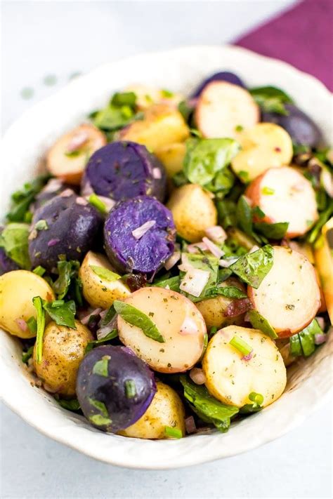 Healthy Potato Salad No Mayo Vegan Recipe Potato Salad Healthy