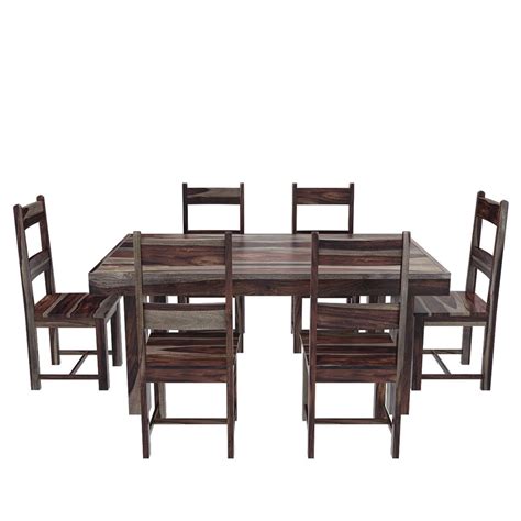 A modern wood dining table is the most important addition for any home; Frisco Modern Solid Wood Casual Rustic Dining Room Table ...