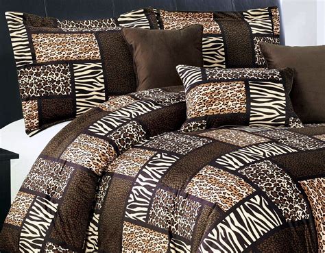 Do you think leopard queen comforter set looks great? 7 Piee QUEEN Size Safari Comforter set - Leopard, Tiger ...