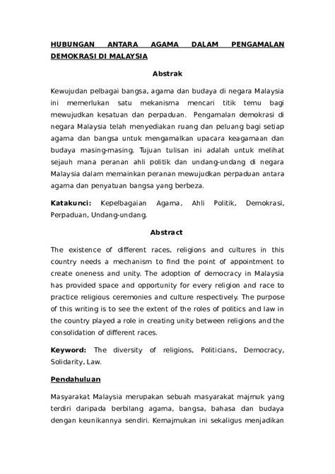 .sebagai peranan pembentukan masyarakat yang harmoni di malaysia. Peranan Agama Dalam Perpaduan Di Malaysia