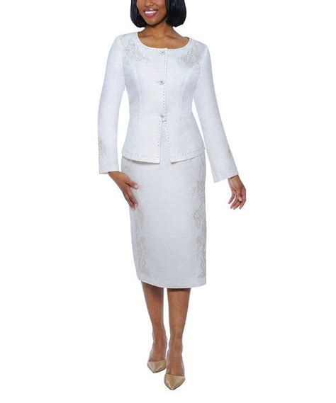 White Embellished Jacket And Dress Women And Plus Zulily Embellished