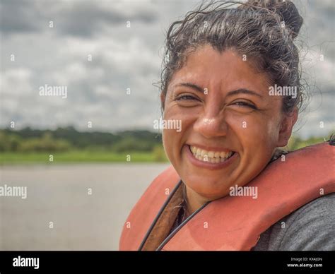 Amazonia Brazil December Portrait Of A Mature Women Stock