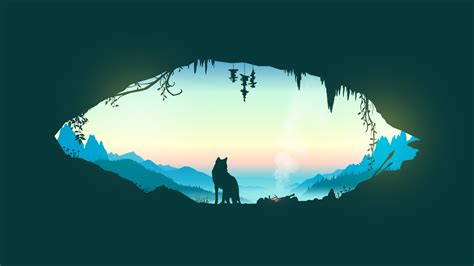 2560x1440 Wolf Cave Vector 1440p Resolution Hd 4k Wallpapers Images